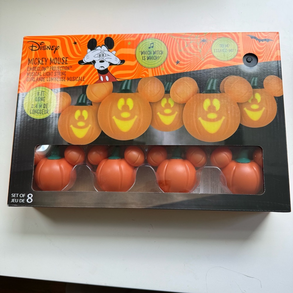Disney Mickey Mouse Pumpkin String Lights